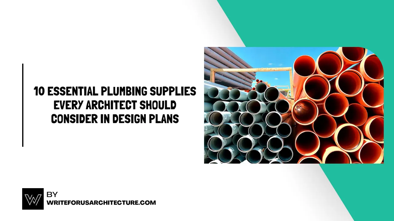 10 Essential Plumbing Supplies Every Architect Should Consider in Design Plans