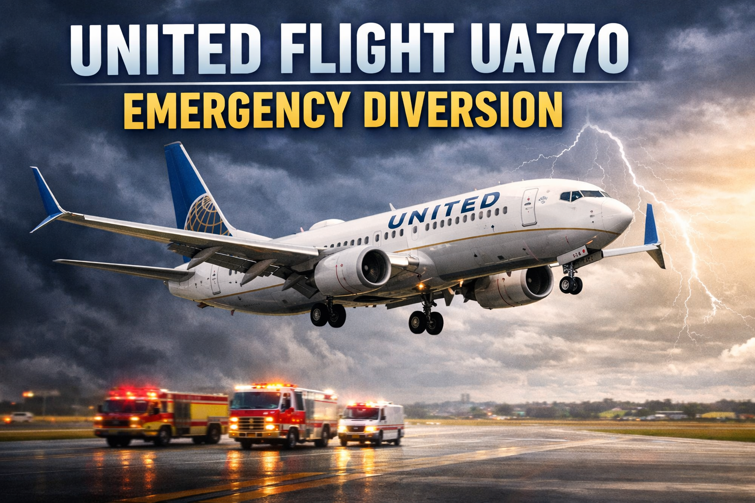 United Airlines Flight UA770 Emergency Diversion
